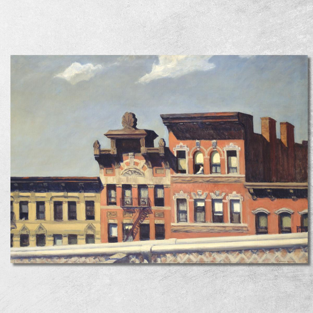 Dal Ponte Di Williamsburg Edward Hopper eho53 quadro stampato su tela Dal Ponte Di Williamsburg Edward Hopper eho53 quadro stampato su tela