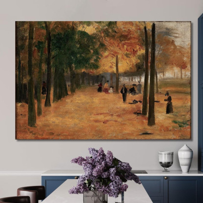 Angolo Dell'Autunno Del Lussemburgo Eliseu Visconti evs15 quadro stampato su tela
