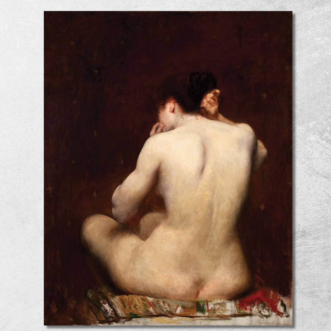 La Schiena Della Donna Eliseu Visconti evs22 quadro stampato su tela La Schiena Della Donna Eliseu Visconti evs22 quadro stampato su tela