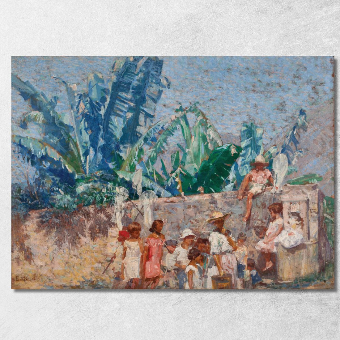 Ragazzi Di Ladeira Eliseu Visconti evs25 quadro stampato su tela Ragazzi Di Ladeira Eliseu Visconti evs25 quadro stampato su tela
