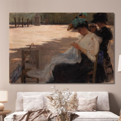 Giardino Del Lussemburgo Eliseu Visconti evs28 quadro stampato su tela