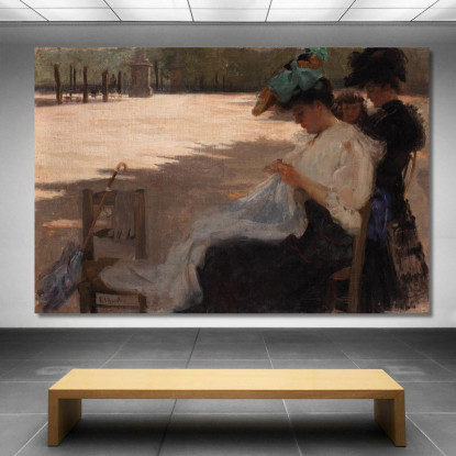 Giardino Del Lussemburgo Eliseu Visconti evs28 quadro stampato su tela