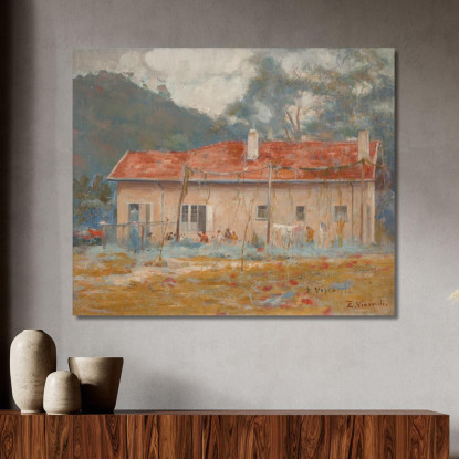 La Mia Casa Di Campagna Eliseu Visconti evs37 quadro stampato su tela