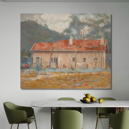 La Mia Casa Di Campagna Eliseu Visconti evs37 quadro stampato su tela