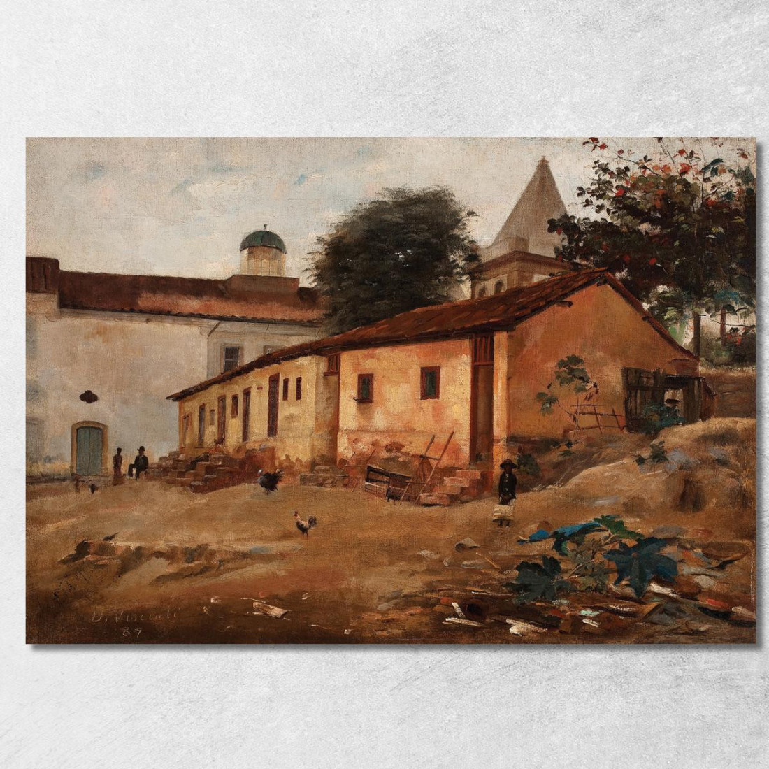 Morro De São Bento Eliseu Visconti evs39 quadro stampato su tela Morro De São Bento Eliseu Visconti evs39 quadro stampato su tela