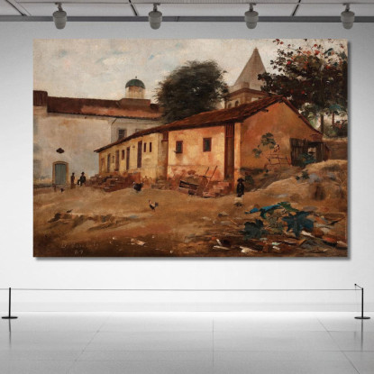Morro De São Bento Eliseu Visconti evs39 quadro stampato su tela
