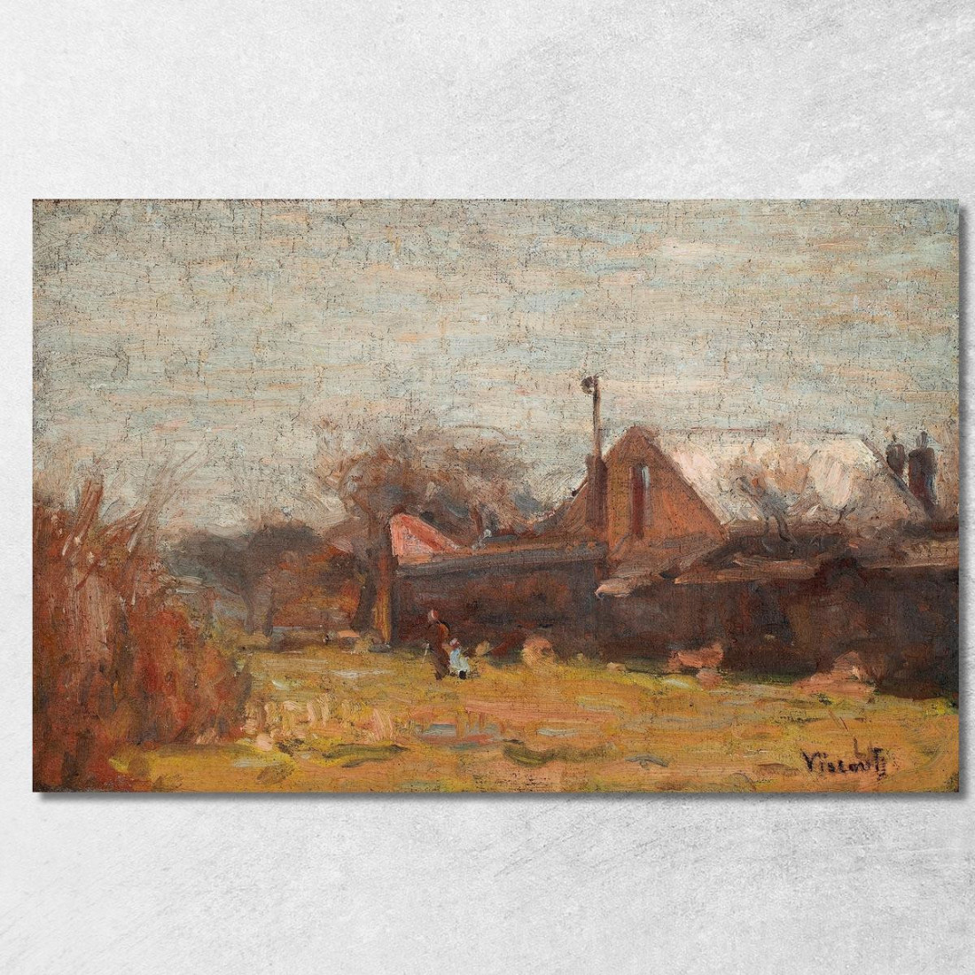 Paesaggio Di Sant'Uberto Eliseu Visconti evs47 quadro stampato su tela Paesaggio Di Sant'Uberto Eliseu Visconti evs47 quadro stampato su tela
