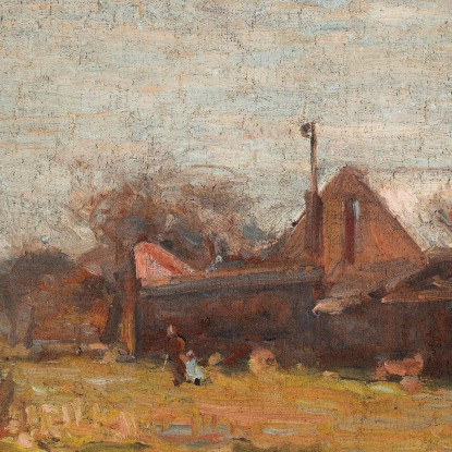 Paesaggio Di Sant'Uberto Eliseu Visconti evs47 quadro stampato su tela