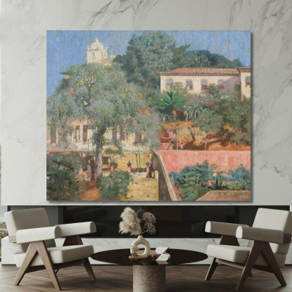 Paesaggio Di Santa Teresa Eliseu Visconti evs48 quadro stampato su tela