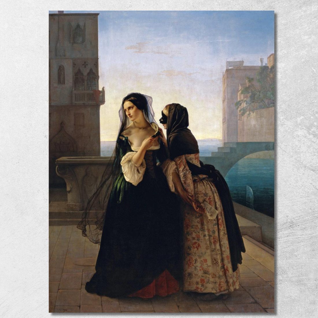 Consiglio Alla Vendetta Francesco Hayez fhy31 quadro stampato su tela Consiglio Alla Vendetta Francesco Hayez fhy31 quadro stampato su tela