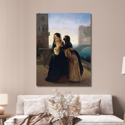 Consiglio Alla Vendetta Francesco Hayez fhy31 quadro stampato su tela