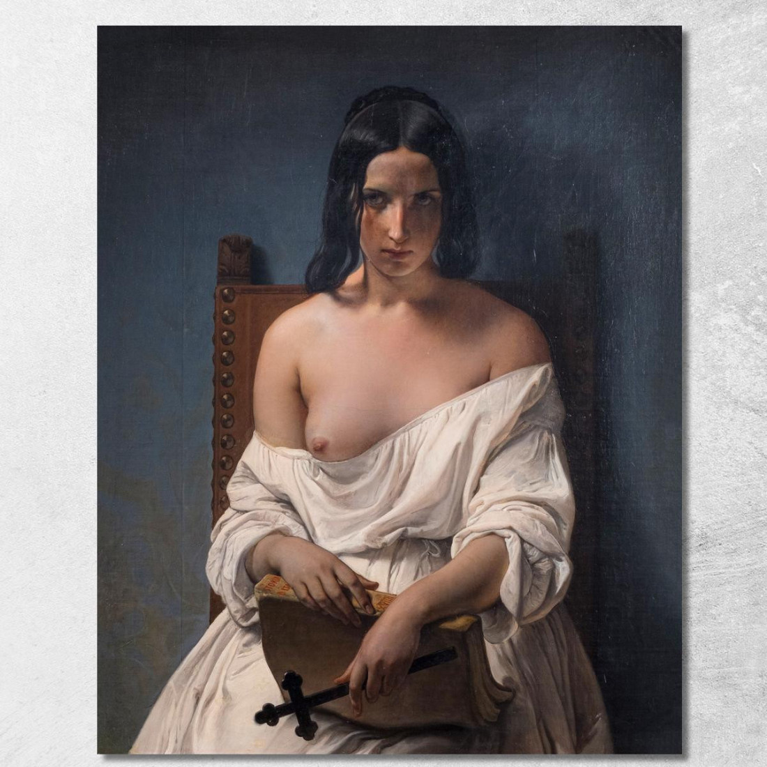 La Meditazione Francesco Hayez fhy34 quadro stampato su tela La Meditazione Francesco Hayez fhy34 quadro stampato su tela