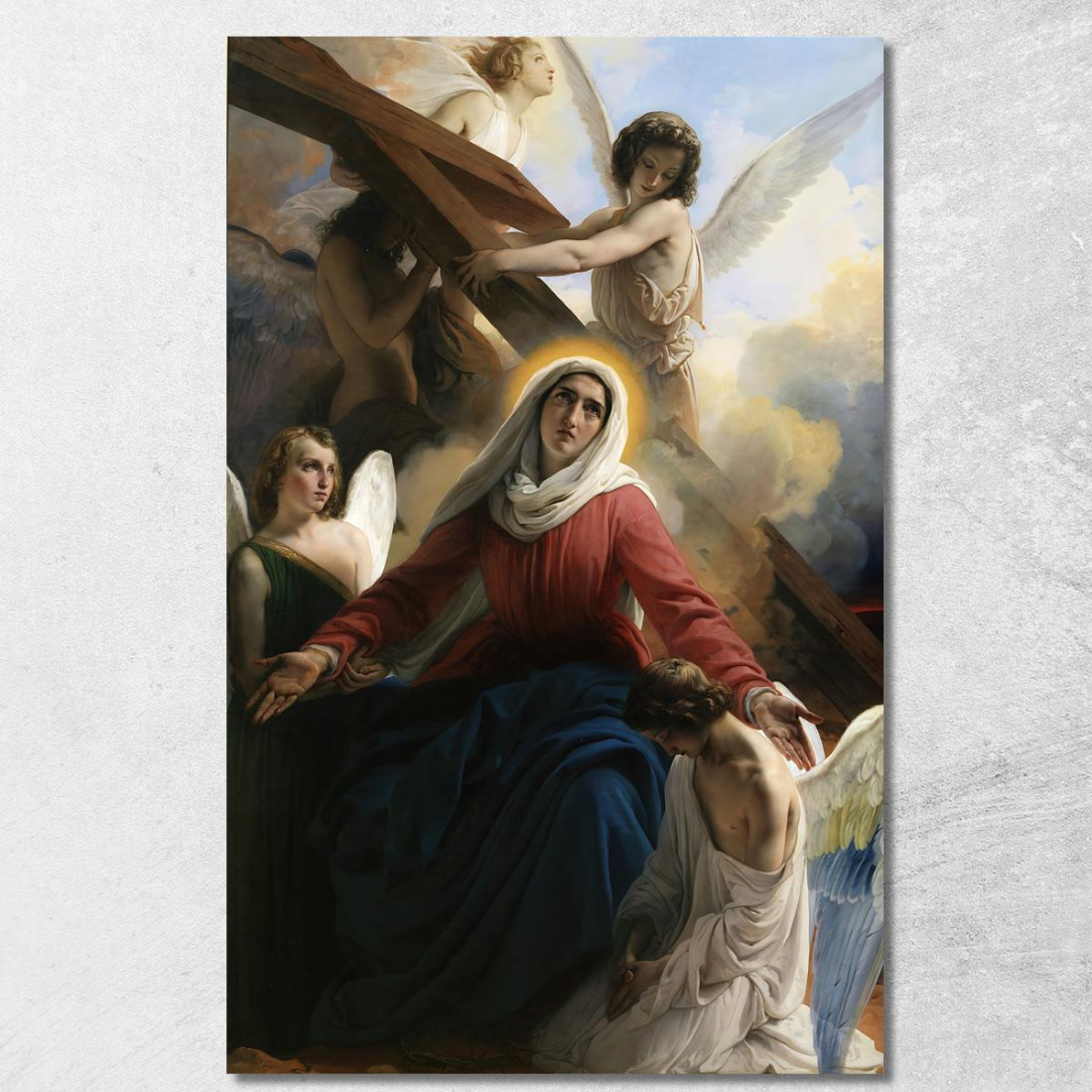 La Vergine Addolorata Con Gli Angioli E I Segni Della Passione Francesco Hayez fhy35 quadro stampato su tela La Vergine Addolorata Con Gli Angioli E I Segni Della Passione Francesco Hayez fhy35 quadro stampato su tela