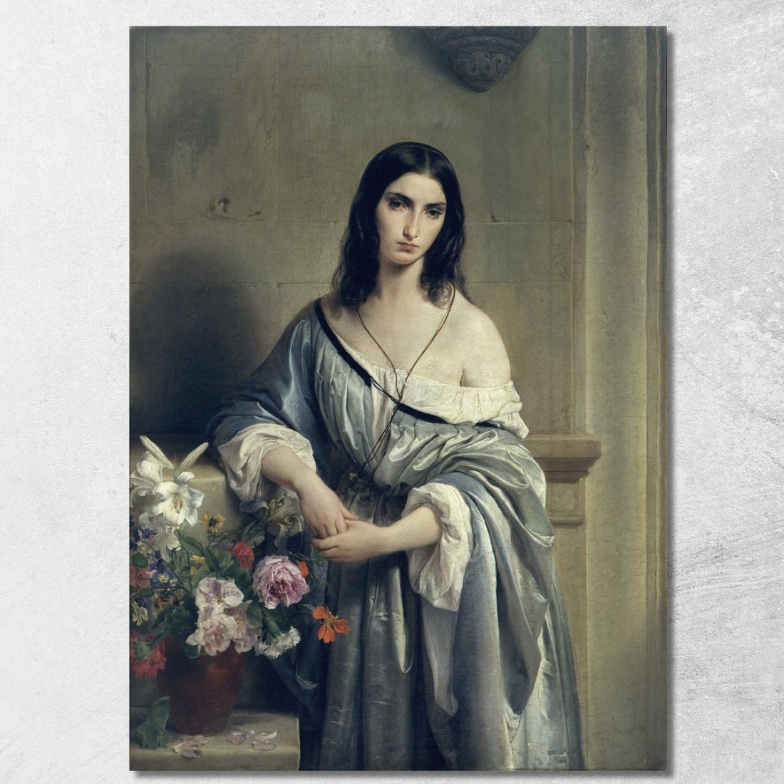 Malinconia Francesco Hayez fhy37 quadro stampato su tela Malinconia Francesco Hayez fhy37 quadro stampato su tela