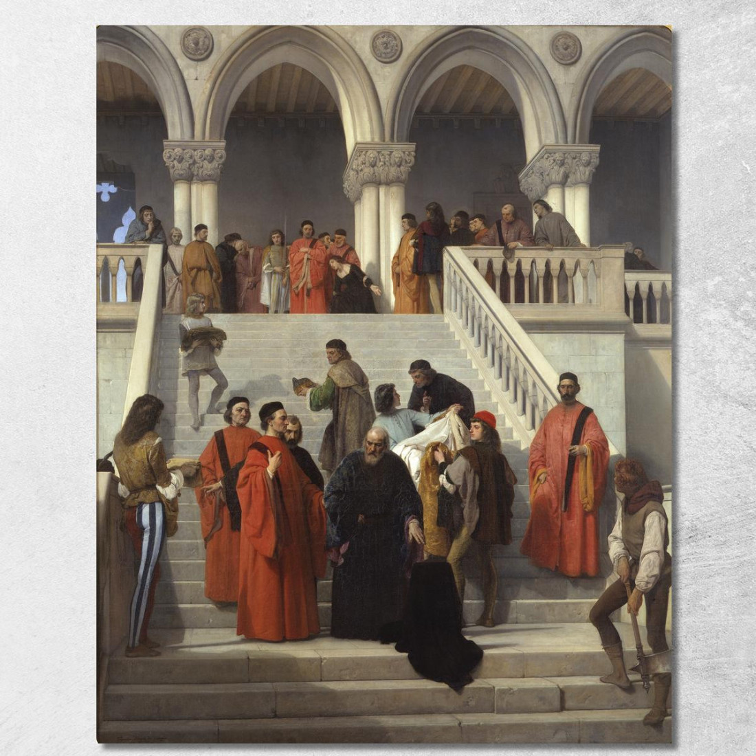 Gli Ultimi Momenti Del Doge Marino Faliero Francesco Hayez fhy46 quadro stampato su tela Gli Ultimi Momenti Del Doge Marino Faliero Francesco Hayez fhy46 quadro stampato su tela