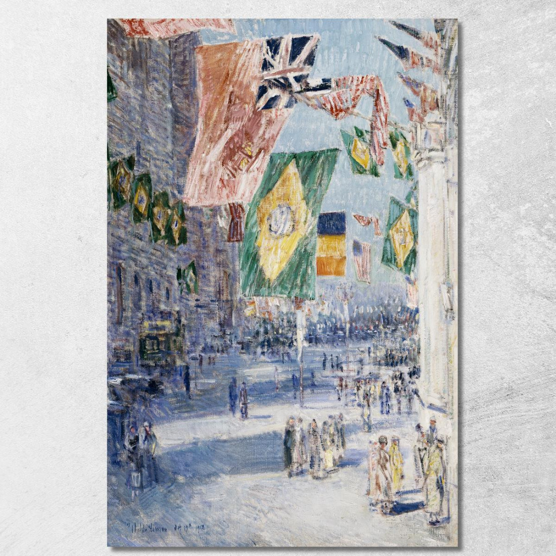 Viale Degli Alleati Brasile Belgio Frederick Childe Hassam fch2 quadro stampato su tela Viale Degli Alleati Brasile Belgio Frederick Childe Hassam fch2 quadro stampato su tela