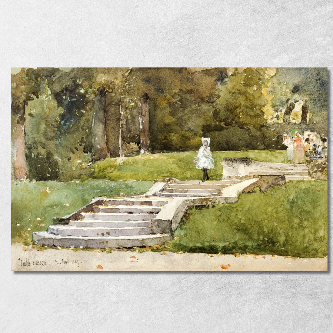 Saint Cloud Frederick Childe Hassam fch14 quadro stampato su tela Saint Cloud Frederick Childe Hassam fch14 quadro stampato su tela