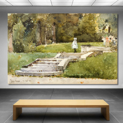 Saint Cloud Frederick Childe Hassam fch14 quadro stampato su tela