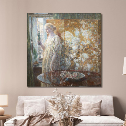 Tanagra I Costruttori New York Frederick Childe Hassam fch18 quadro stampato su tela