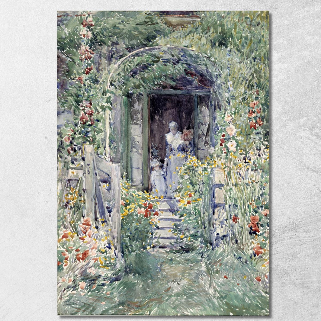 Il Giardino Nel Suo Splendore Frederick Childe Hassam fch20 quadro stampato su tela Il Giardino Nel Suo Splendore Frederick Childe Hassam fch20 quadro stampato su tela