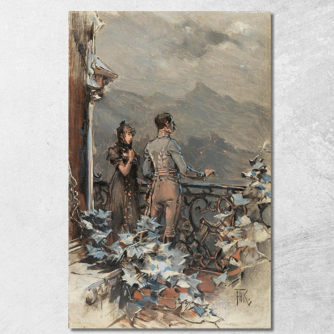 Notturno Frederik Hendrik Kaemmerer fhk12 quadro stampato su tela Notturno Frederik Hendrik Kaemmerer fhk12 quadro stampato su tela