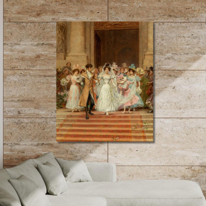 La Chiesa Nuziale Di San Rocco Parigi Frederik Hendrik Kaemmerer fhk22 quadro stampato su tela