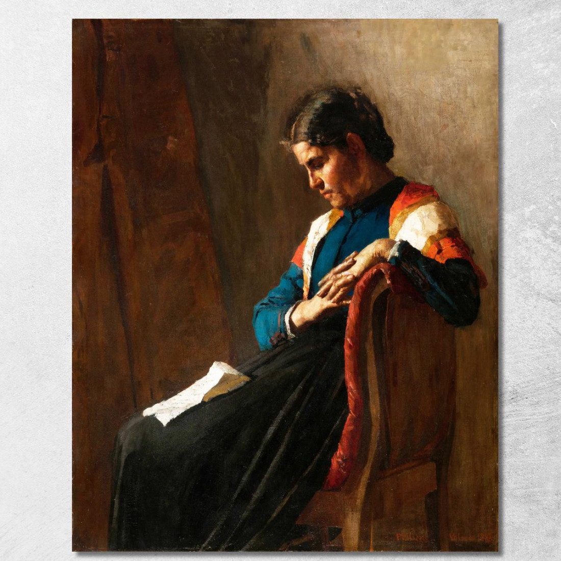 La Donna Dell'Emigrato G. Pellizza da Volpedo gpv7 quadro stampato su tela La Donna Dell'Emigrato G. Pellizza da Volpedo gpv7 quadro stampato su tela