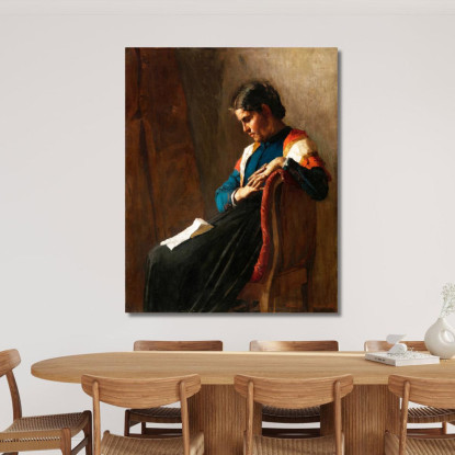 La Donna Dell'Emigrato G. Pellizza da Volpedo gpv7 quadro stampato su tela