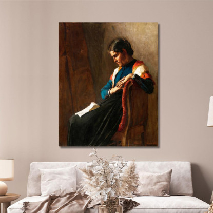 La Donna Dell'Emigrato G. Pellizza da Volpedo gpv7 quadro stampato su tela