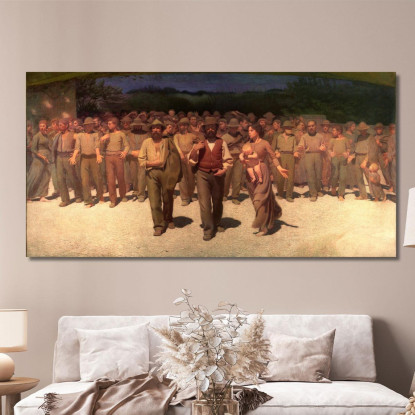 Il Quarto Stato G. Pellizza da Volpedo gpv15 quadro stampato su tela