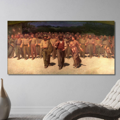 Il Quarto Stato G. Pellizza da Volpedo gpv15 quadro stampato su tela