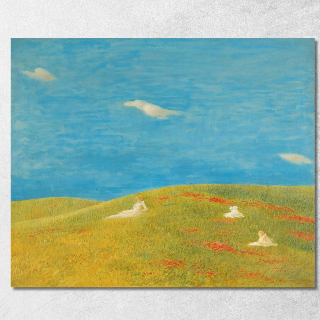 Prato Gaetano Previati gpr14 quadro stampato su tela Prato Gaetano Previati gpr14 quadro stampato su tela