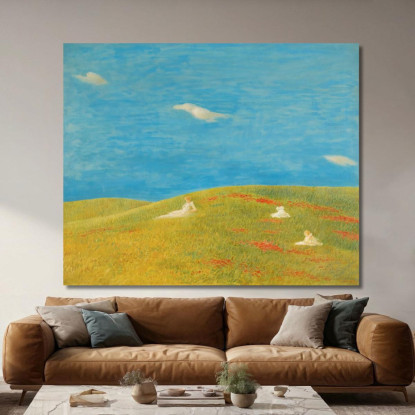 Prato Gaetano Previati gpr14 quadro stampato su tela