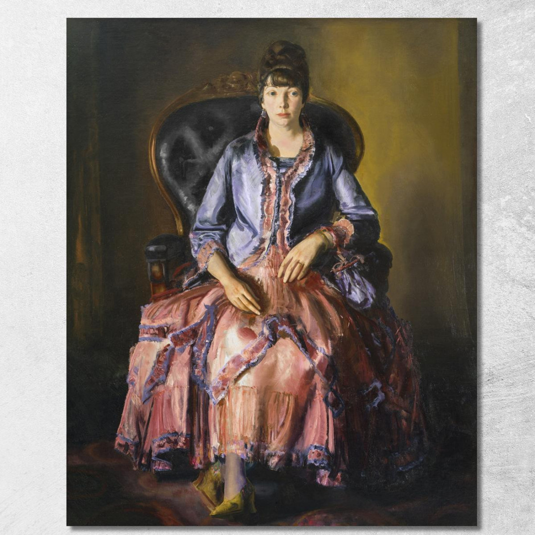 Emma Con Un Vestito Viola George Bellows gbl5 quadro stampato su tela Emma Con Un Vestito Viola George Bellows gbl5 quadro stampato su tela