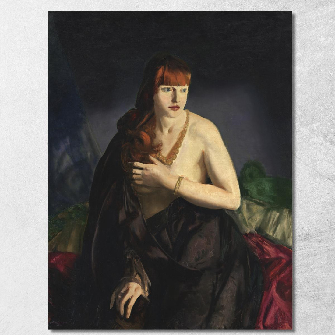 Nudo Con I Capelli Rossi George Bellows gbl15 quadro stampato su tela Nudo Con I Capelli Rossi George Bellows gbl15 quadro stampato su tela