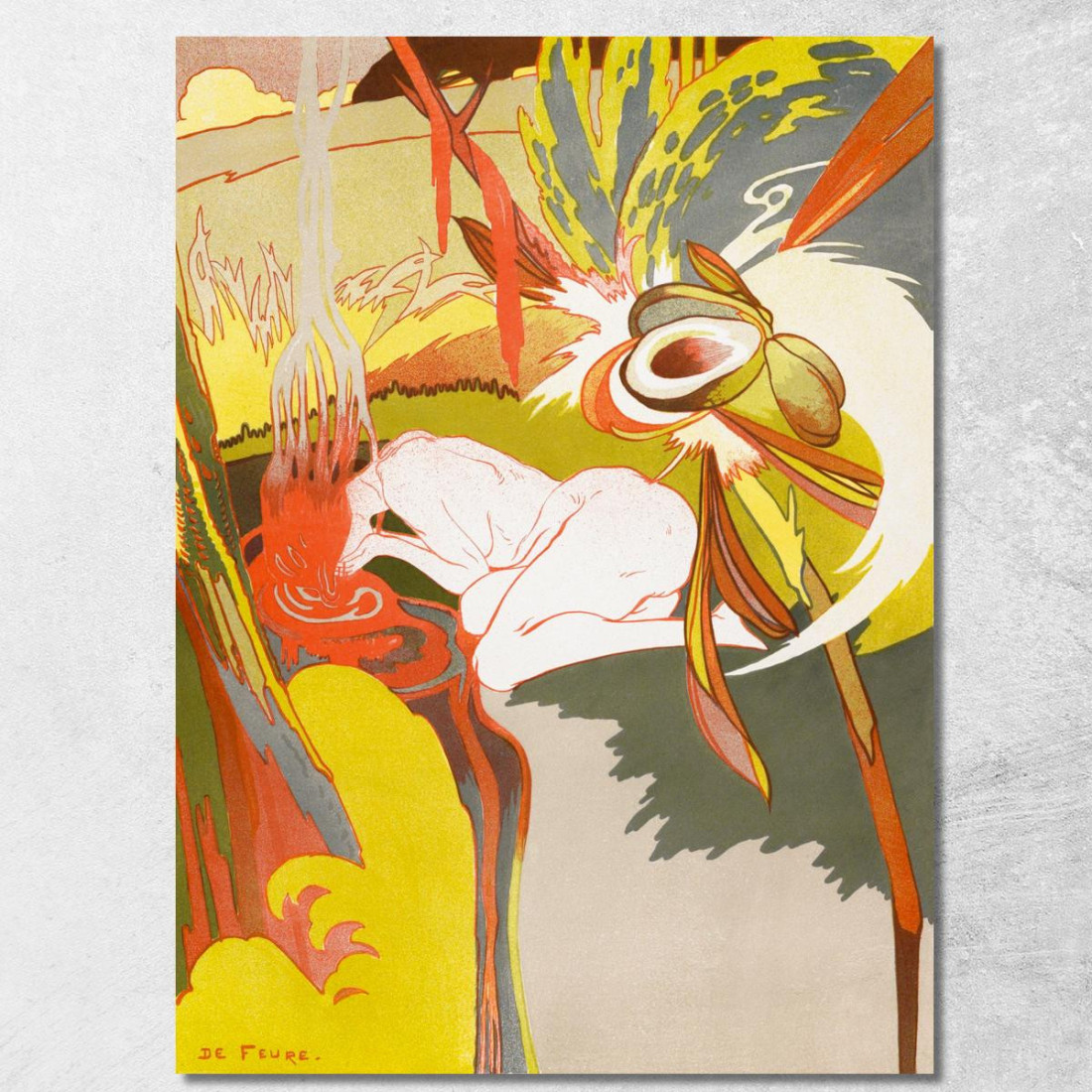 La Fonte Del Male La Fonte Del Male Georges de Feure gdf8 quadro stampato su tela La Fonte Del Male La Fonte Del Male Georges de Feure gdf8 quadro stampato su tela