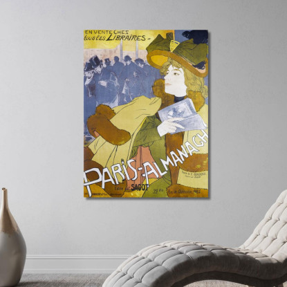 Parigi-Almanacco Georges de Feure gdf11 quadro stampato su tela