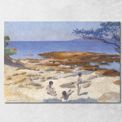 Spiaggia Di Cabasson Henri Edmond Cross hec2 quadro stampato su tela