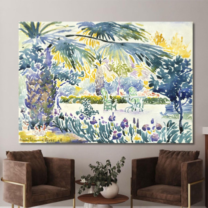 Giardino Del Pittore A Saint Clair Henri Edmond Cross hec5 quadro stampato su tela