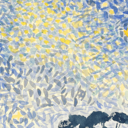 Paesaggio Con Stelle Henri Edmond Cross hec10 quadro stampato su tela