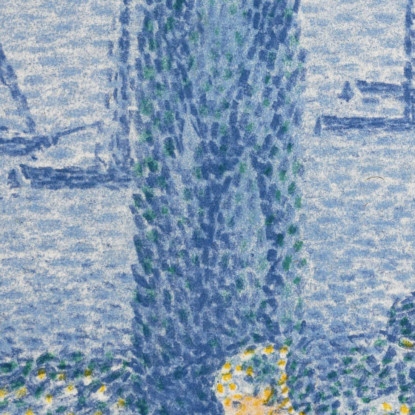 Il Paesaggio Della Passeggiata Con I Cipressi Henri Edmond Cross hec15 quadro stampato su tela