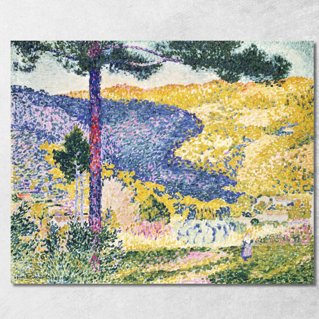 Valle Con Ombra Di Abete Sulla Montagna Henri Edmond Cross hec17 quadro stampato su tela