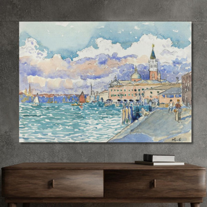 Venezia Henri Edmond Cross hec18 quadro stampato su tela