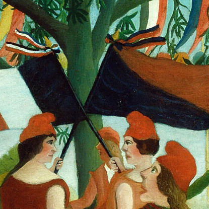 Un Centenario Dell'Indipendenza Henri Rousseau hrs1 quadro stampato su tela