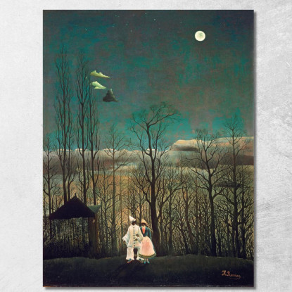 Serata Di Carnevale Henri Rousseau hrs5 quadro stampato su tela