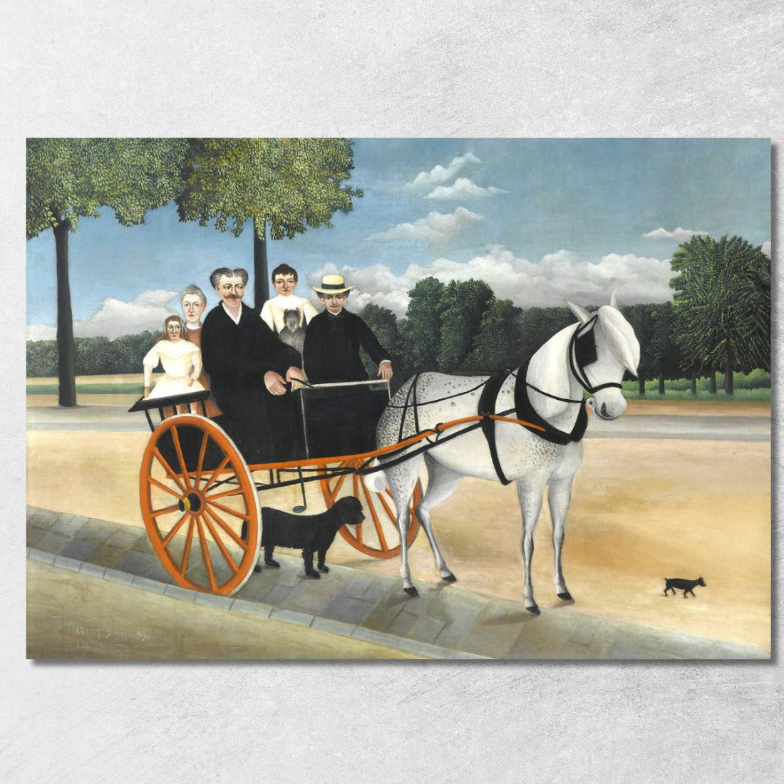 La Carrozza Di Padre Junier Henri Rousseau hrs9 quadro stampato su tela La Carrozza Di Padre Junier Henri Rousseau hrs9 quadro stampato su tela