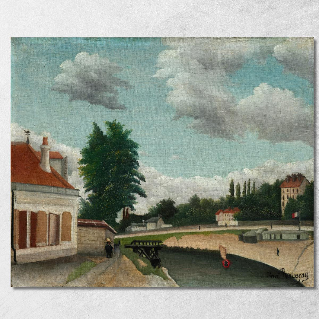 Periferia Di Parigi Henri Rousseau hrs17 quadro stampato su tela Periferia Di Parigi Henri Rousseau hrs17 quadro stampato su tela