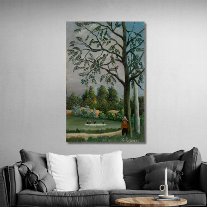 Paesaggio Con Pescatori Henri Rousseau hrs19 quadro stampato su tela