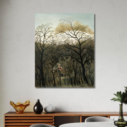 Appuntamento Nella Foresta Henri Rousseau hrs23 quadro stampato su tela