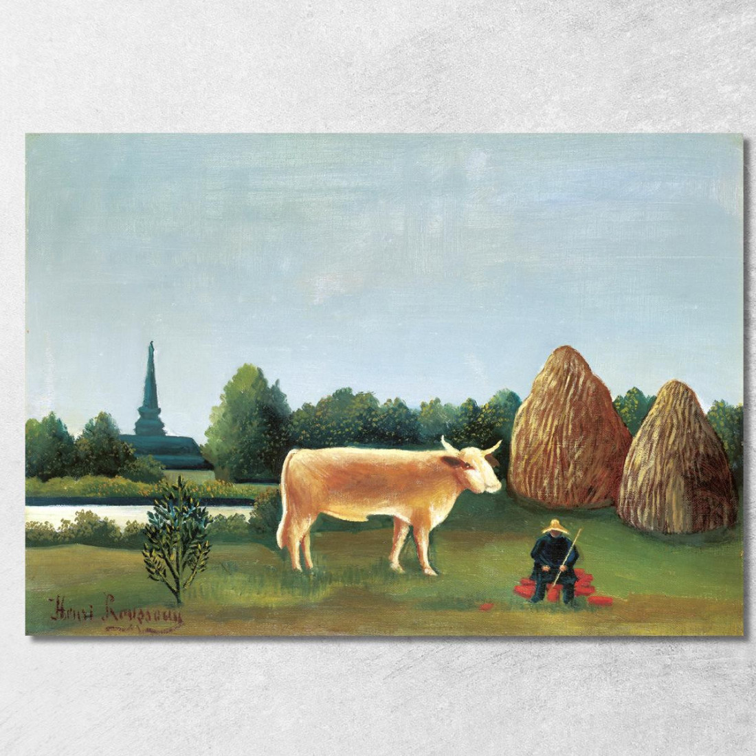 Scena A Bagneux Alla Periferia Di Parigi Henri Rousseau hrs26 quadro stampato su tela Scena A Bagneux Alla Periferia Di Parigi Henri Rousseau hrs26 quadro stampato su tela